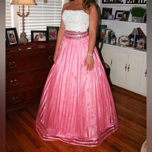 Rachel Allan two piece prom dress